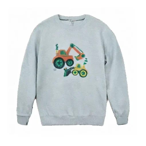 Kids French Terry Grey Sweatshirt for boys and Girls