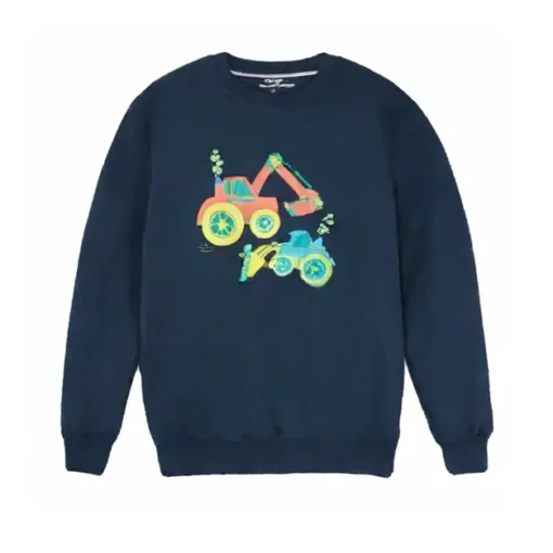 Kids French Terry Black Sweatshirt for boys and Girls