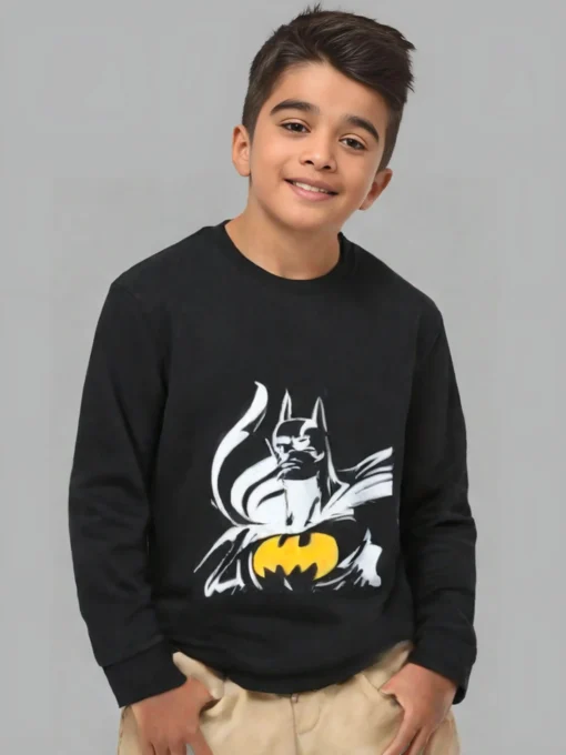 Kids Fleece Black Sweatshirt for boys and Girls