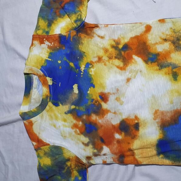 Kids Tie Dye Multi Tee Shirts - 100% Cotton