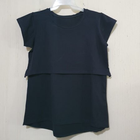 Women Nursing Shirt  - Feeding Shirt- Navy Blue