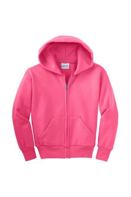 Kids Pink Plain Zipper for Girls