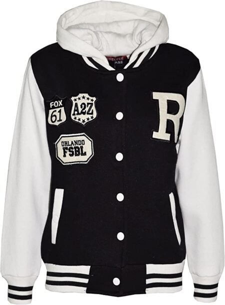 Minor Fault Kids Fleece Black White Girls Hooded For Boys