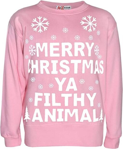 Minor Fault Kids Fleece Merry Christmas SweatShirt for Girls