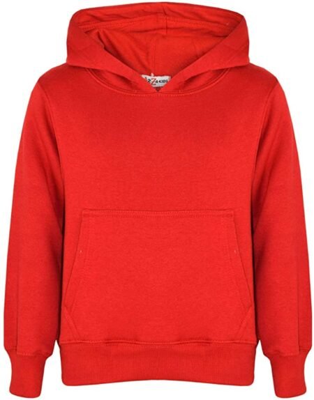 Kids Export Leftover Red Fleece Hood for Boys and Girls