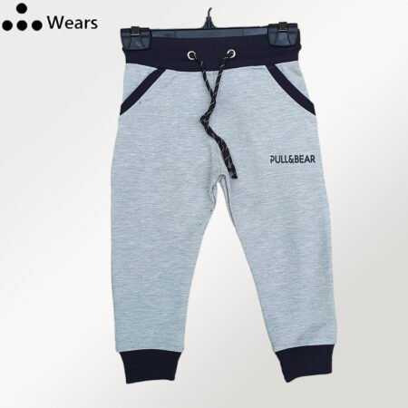 Grey Black Heavy Cotton Trouser for Kids