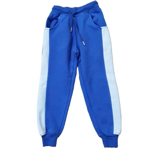 Minor Fault Fleece Blue White Trouser For Girls