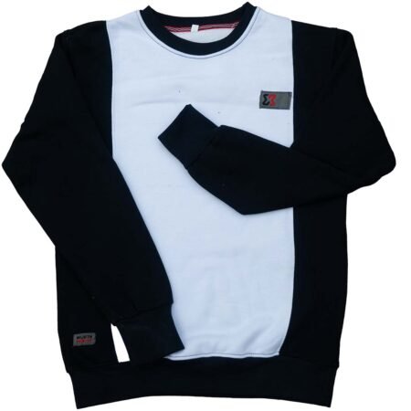 Fleece Black White Sweat Shirt