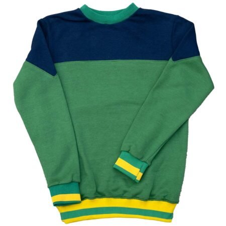 Fleece Green Blue Sweat Shirt