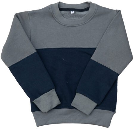 Fleece Charcoal Blue Sweat Shirt