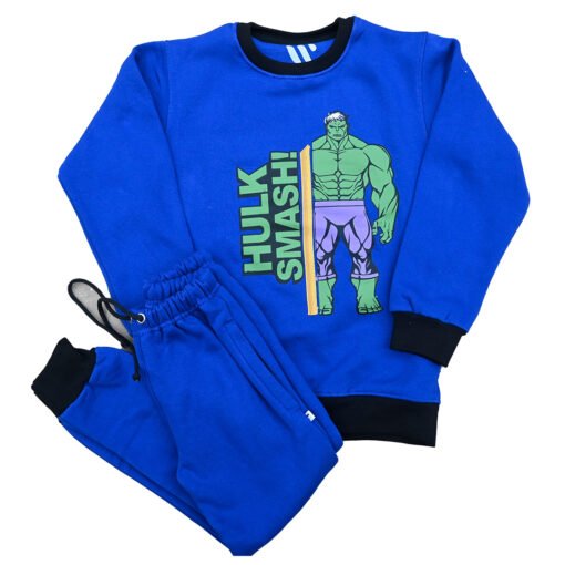 Fleece Blue Hulk Track Suit