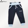 Black Grey Heavy Cotton Trouser for Kids