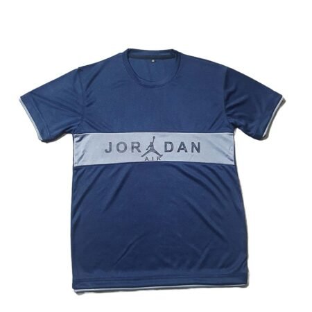 Blue Grey Jordan Active Wear Tee Shirts For Kids