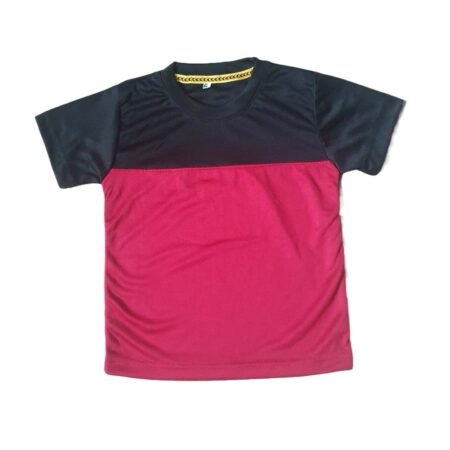 Red Black SportsWear Tee Shirts For Kids