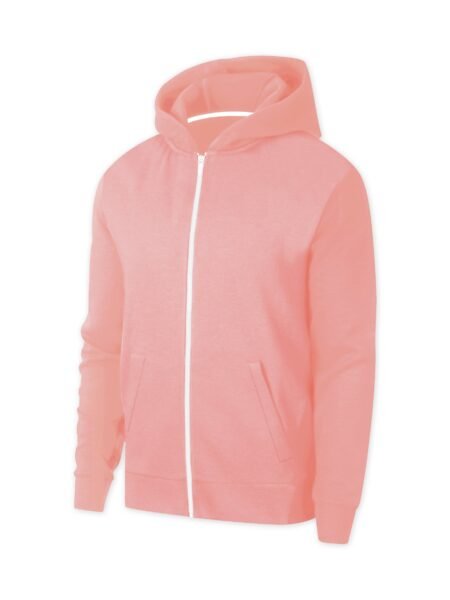 Kids Peach Pink Plain Zipper for Kids