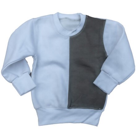 Fleece Grey White Sweat Shirt S1